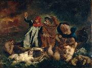 Eugene Delacroix Dante and Vergil in hell Germany oil painting artist